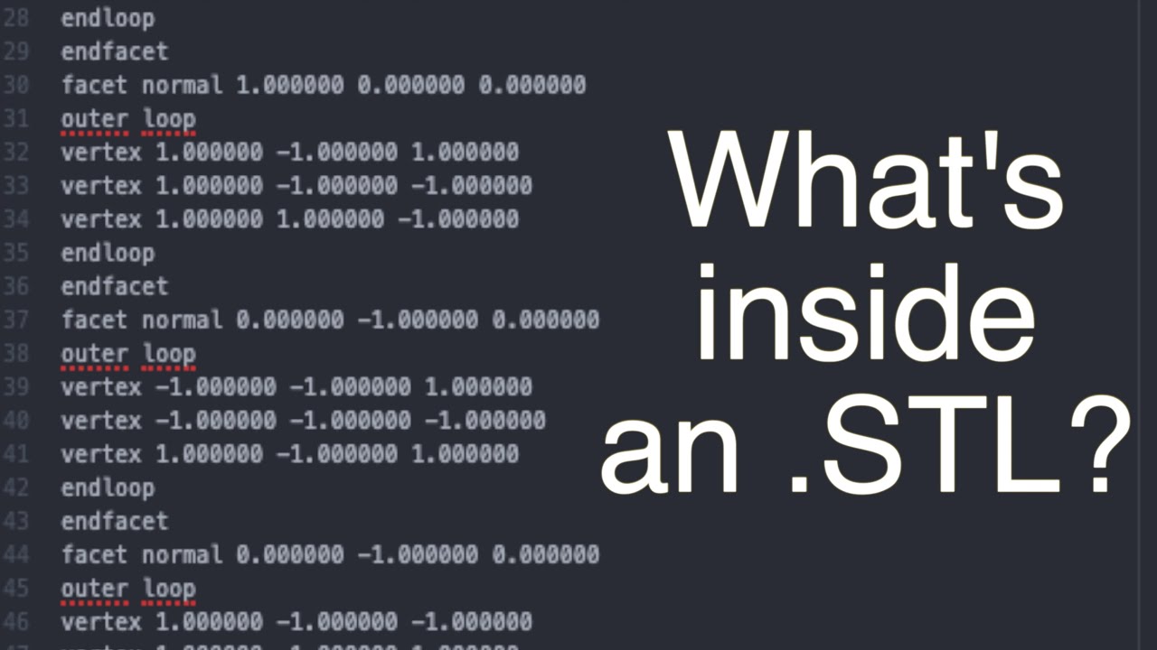 What s Inside An STL Edit An STL File Using A Text Editor YouTube