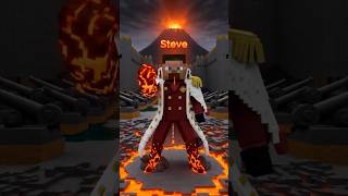 Minecraft Steve eats a Devil Fruit 🌋 #shorts #anime
