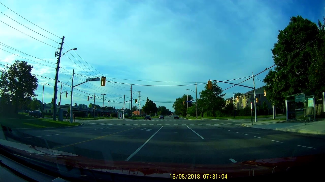 Pickup truck runs red light and almost crashes - Near Miss Crash #2 ...