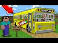 Minecraft NOOB vs PRO: ONLY THIS BUS TAKES NOOB TO MEGA SECRET PLACE FOR 1000$! 100% trolling