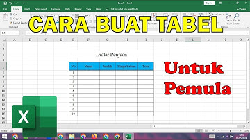 Cara Membuat Tabel Di Microsoft Excel Untuk Pemula