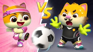 Pink VS Black Challenge Song 🖤💗 | Soccer Song (Football Song) | Kids Songs | Mimi and Daddy