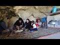 🔥 Real Cave Family Life in Iran | Daily Survival Challenge in the Wild Mountains 🏔️🔥