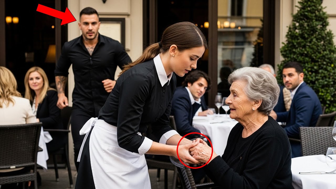 Everyone Laughed at Waitress Helping Fallen Old Woman—Until They Learned She Was Mafia Boss’s Mother