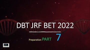 DBT JRF BET 2022 Part 7