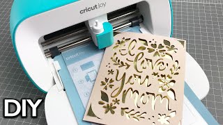 CRICUT JOY TUTORIAL | Mother&#39;s Day Card | How to write inside a Cricut Joy card