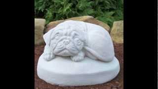 Pug statues shipped worldwide affordably.