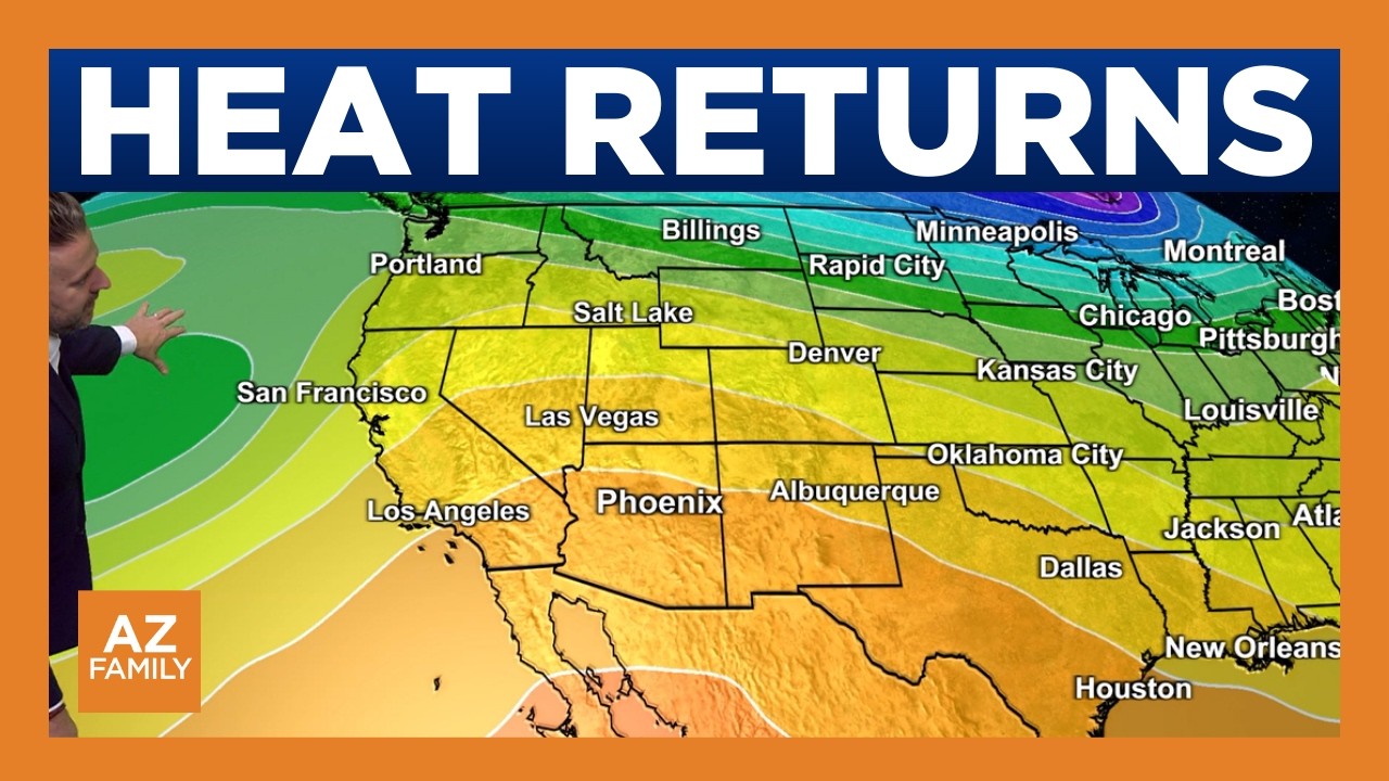 Near record temps return to Phoenix area - YouTube