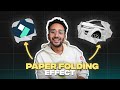 Filmora 13  paper folding effect like ali abdaal