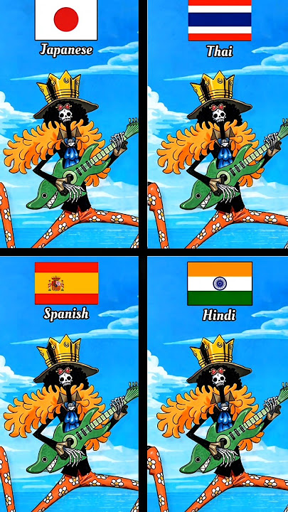 Binks Sake One Piece Multilanguage  #onepiece #luffy #zoro #brook #anime #shorts #sanji #nami #ace