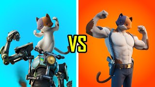 Kit VS Meowscles | Fortnite Dance Emote Battle! (Go cat Go, Swole Cat)