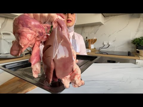 طبخ وتنظيف معلاق خروف قلب كلاوي كبده السوده      