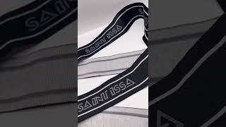​🧵 Custom Jacquard Elastic Band SAINT ISSA | Premium Woven Waistband for Clothing Brands