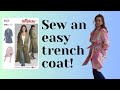 Sewing simplicity 8554  easy to sew trench coat