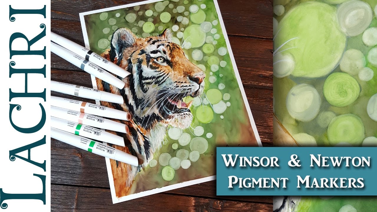 Winsor & Newton Pigment Marker review + tutorial w/ Lachri