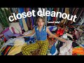 Extreme closet clean out 2024 try on of everything in my closet purging 40 items