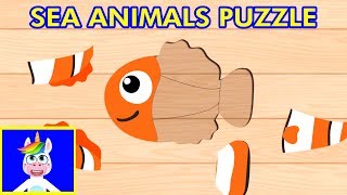 SEA ANIMALS PUZZLE GAME for Toddlers & Kids - Puzzle Apps for Children, Kindergarten screenshot 5