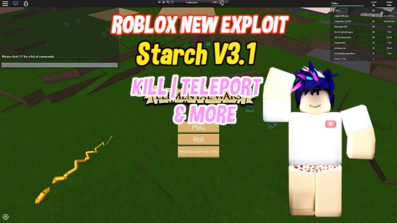 Roblox Exploit! | Starch v3.1 | Kill Teleport & More! - YouTube - 