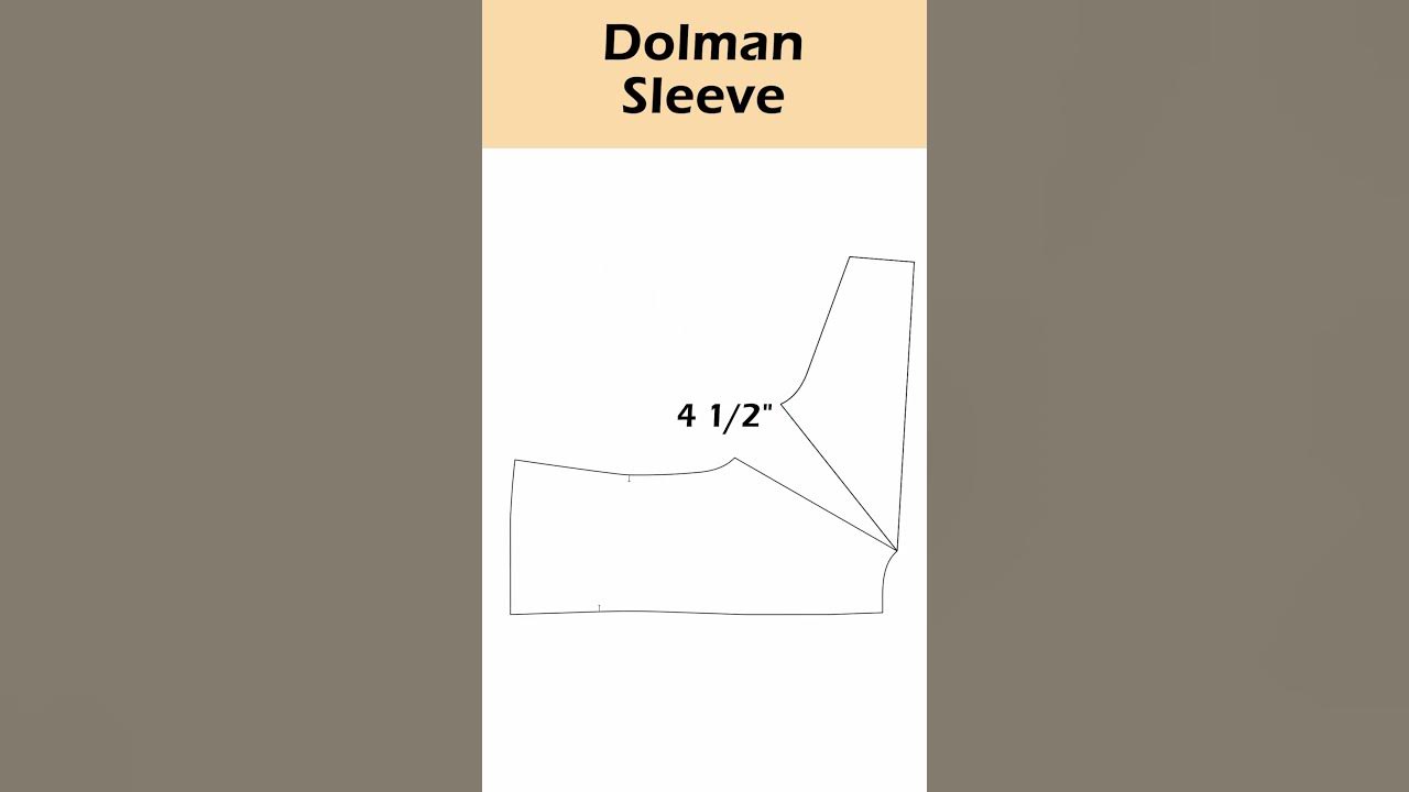 How to draft all Designs of Dolman Sleeve for Dresses or Top _ How to cut  Dolman Seeve_#short 