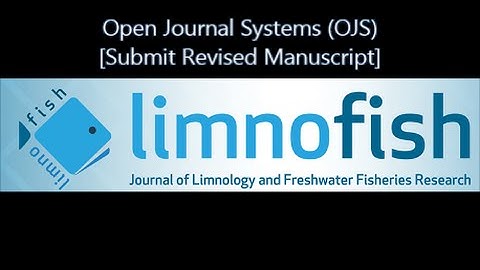 Submit Revised Manuscript - Open Journal Systems