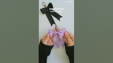 Create Your Own SATIN RIBBON Bow Keychain!