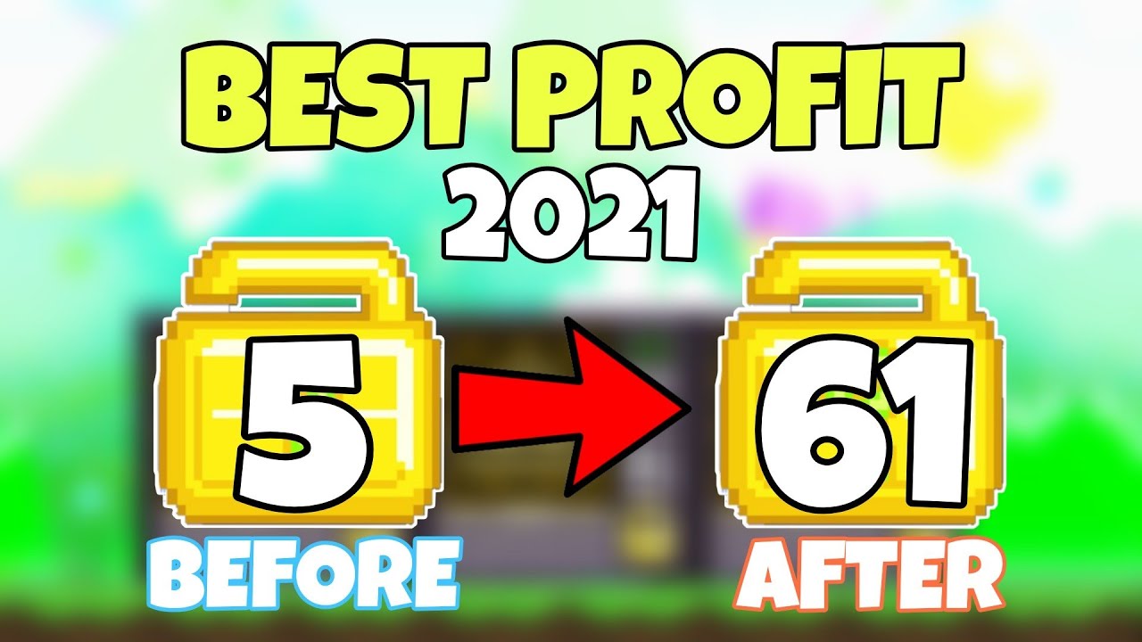 CARA MUDAH PROFIT DARI MODAL 5 WL | PROFIT TERBAIK 2021 | GROWTOPIA INDONESIA