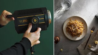 How I Use Continuous Light With Flash For Food Photography Godox Vl200