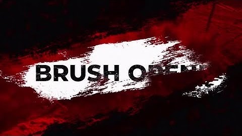 Brush Opener After Effects Templates