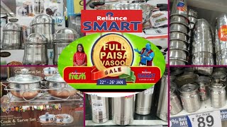 Reliance Smart Full Paisa Vasool Sale/ Stainless Steel Collection Up To 80%Off /Latest offer 2020