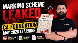 🚨LAW Marking Scheme Leaked : CA Foundation May 2026 Learning #ctcclasses #cafoundationmay2026result