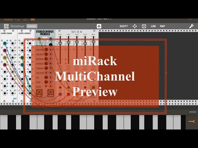 miRack AUv3 - Preview/Tutorial: MultiChannel Audio and Effects