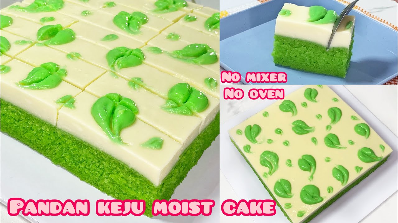 bikin NAGIH! KEK KETAGIH VIRAL versi KEJU pandan LEMBUT & super MOIST| 1 telur bisa jadi kue mewah