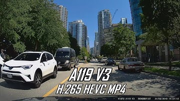 Viofo A119 V3 Dash Cam H.265 HEVC Firmware v1.00 Footage