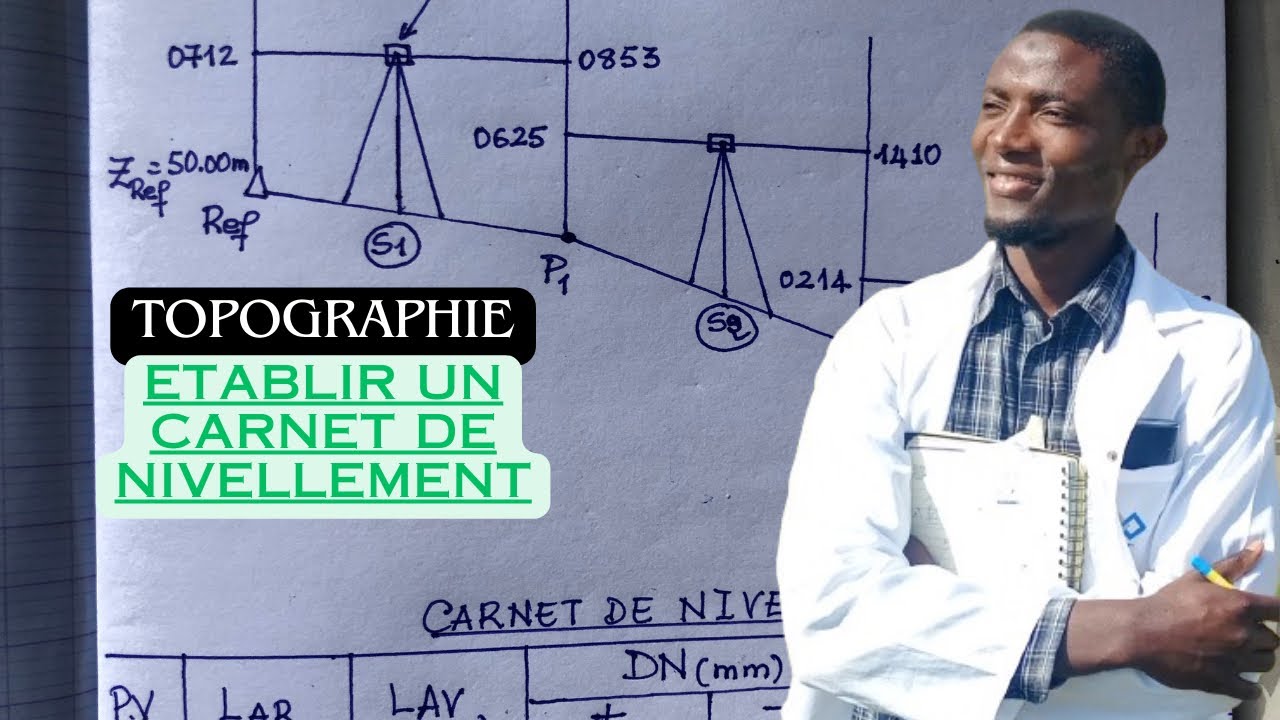 Le carnet de nivellement direct. Partie 1 #topographie #géniecivil
