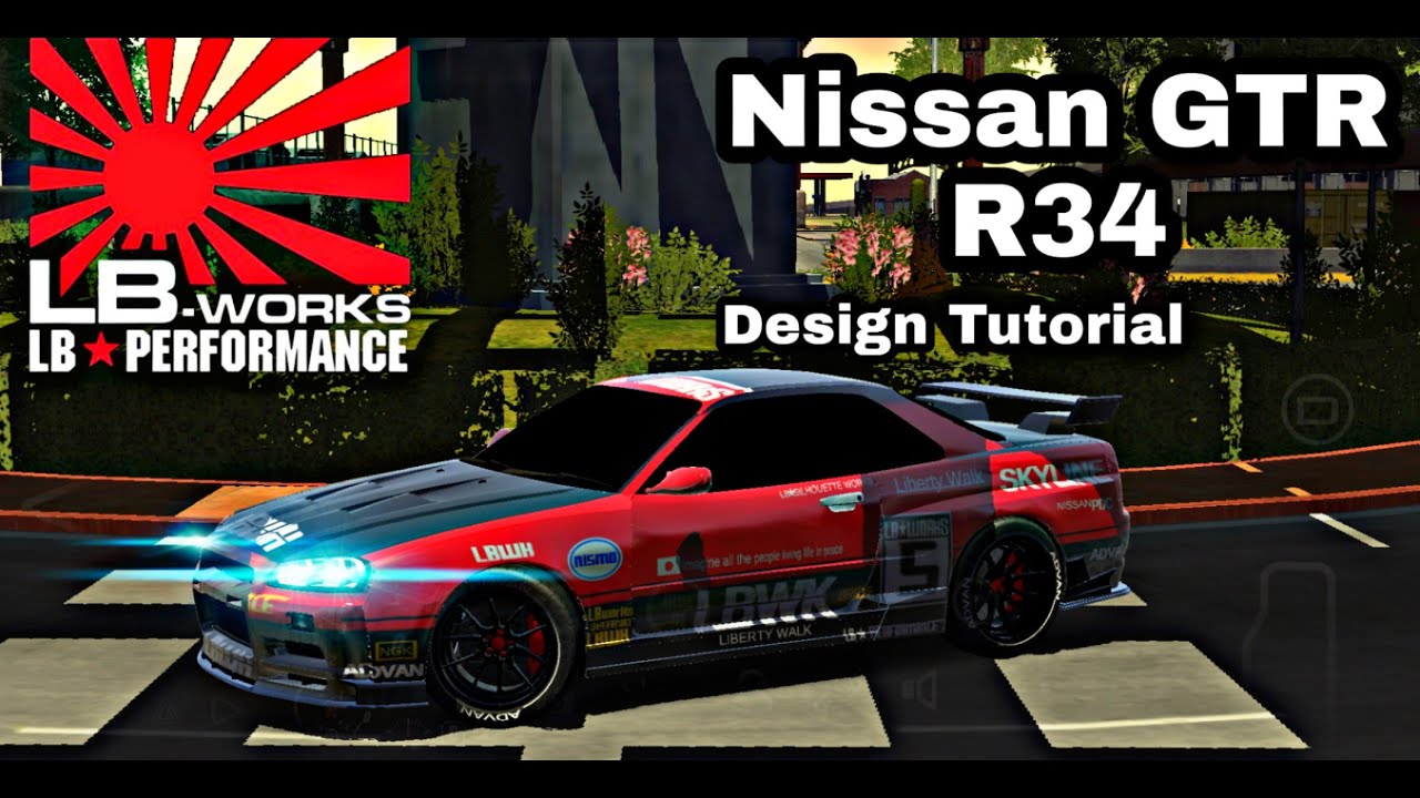 Nissan GTR R34 Liberty Walk Livery Tutorial | Car Parking Multiplayer ...