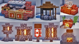 Minecraft : 30+ Outdoor Build : Furniture and Decoration design : Hack and Ideas