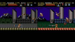 Castlevania HD (left) VS Castlevania SD (right). The comparison of HD Packs for Mesen NES emulator. screenshot 5