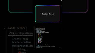 Creating an Animated Rainbow Border with CSS || #coding #beginners #calculator