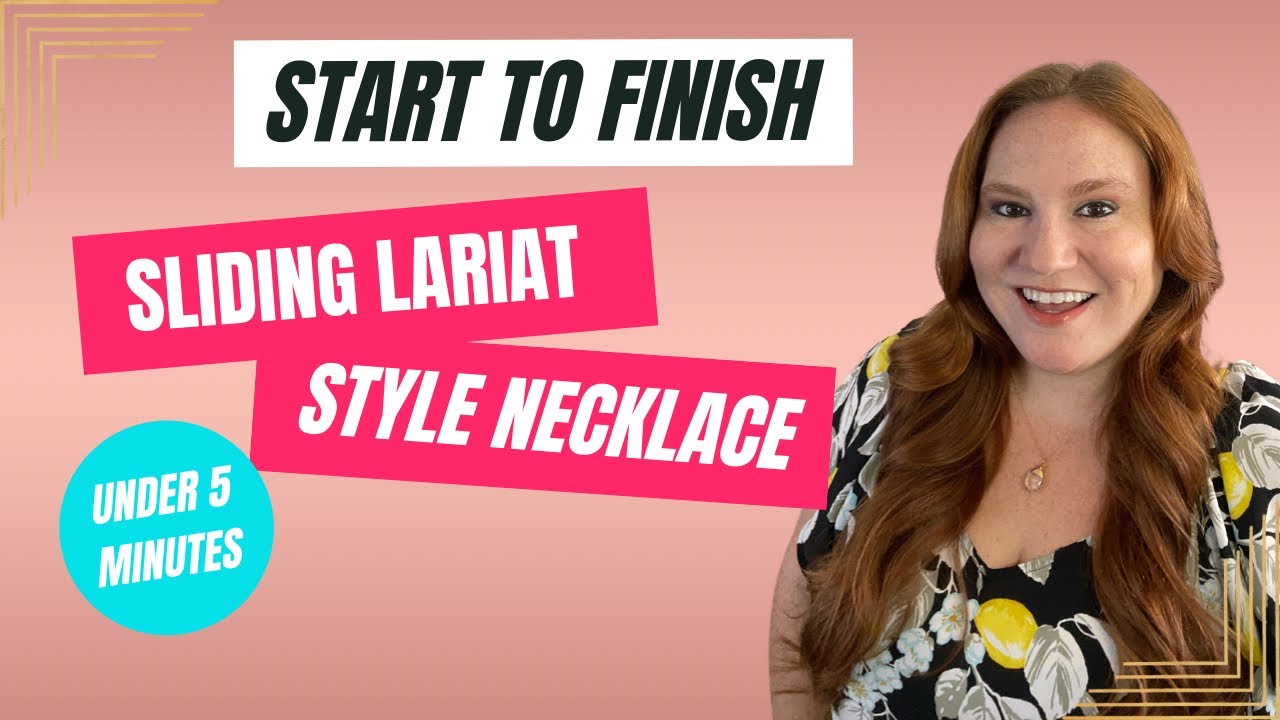 How to Make a Sliding Lariat Necklace