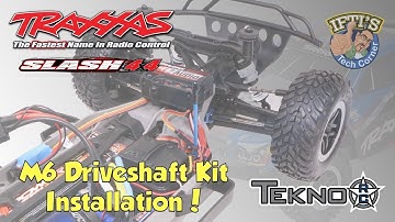 #11 Traxxas Slash 4X4 - Tekno M6 CV Driveshafts Install! (TKR6851X & TKR6852X)