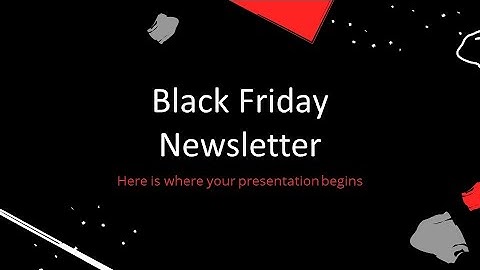 Free Black Friday Newsletter PowerPoint Template & Google Slides Theme by GreatPPT.com