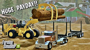 Ultimate Logging Setup FS25 | TigerCat 880 Yarder, John Deere 2954, Cat 988 — Full Mods Playthrough