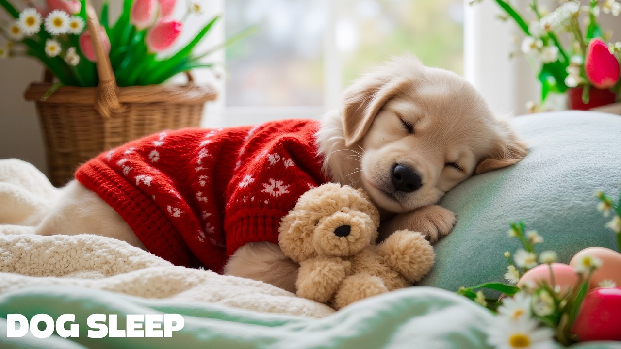 12 HOURS Dog Calming Music for Sleep 🐶🌸 Anti Separation Anxiety & Stress Relief 💖 No Ads