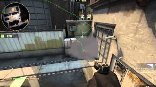 CS:GO - Train - Smoke - Exit from Ladder Room (Popdog) to BS A from the Sniper's Nest