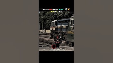 WDP-4D Overtake Wag-9 😮‍💨💀 indian railways #indianrailways #train #wdp4d #overtake #wag9 #fypシ#short