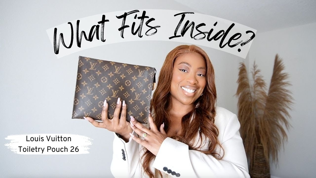 What's In My Bag? What's In My Purse? LOUIS VUITTON TOILETRY POUCH 26