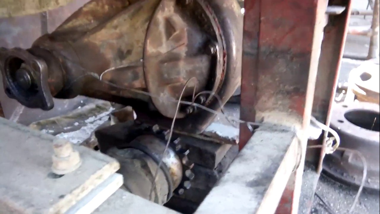 HOMEMADE CEMENT MIXER USING CAR's REAR AXLE YouTube