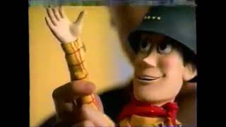 Toy Story Ad - Electronic Battle Buzz Lightyear & Squad Leader Woody 2002 Advent Day 10