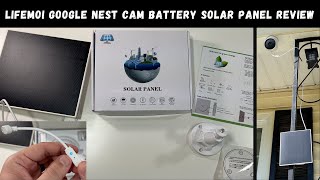 LIFEMOI Google Nest Cam バッテリーソーラーパネルレビュー