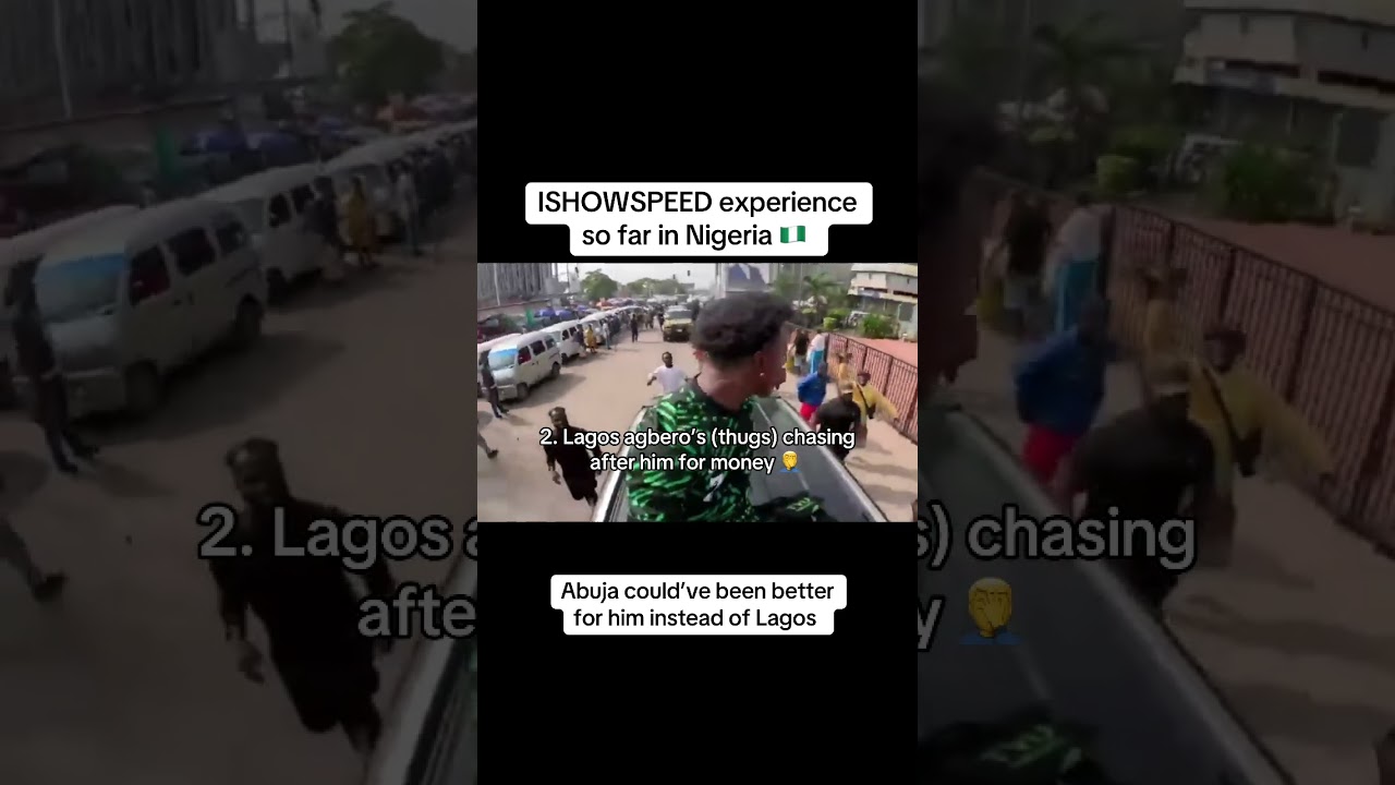 ishowSpeed experience so far in Nigeria 🇳🇬 music: Abuja girls by Luxybenz 